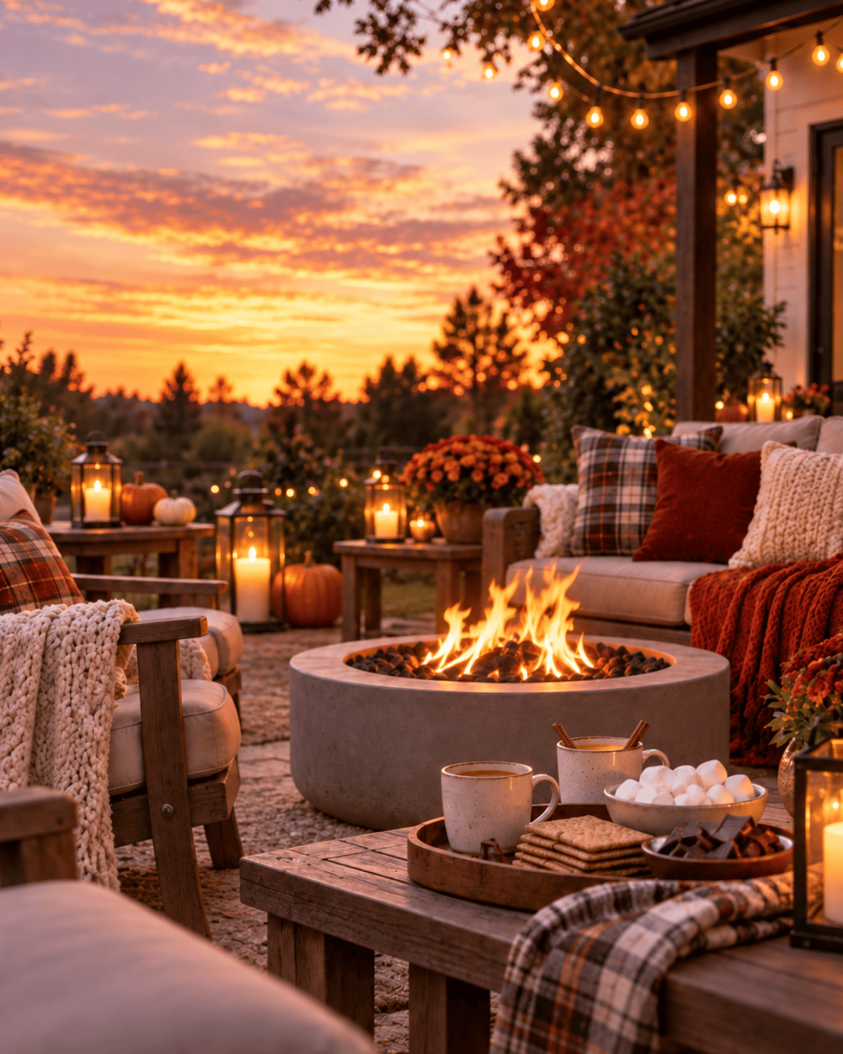 Cozy Fire Pit Night