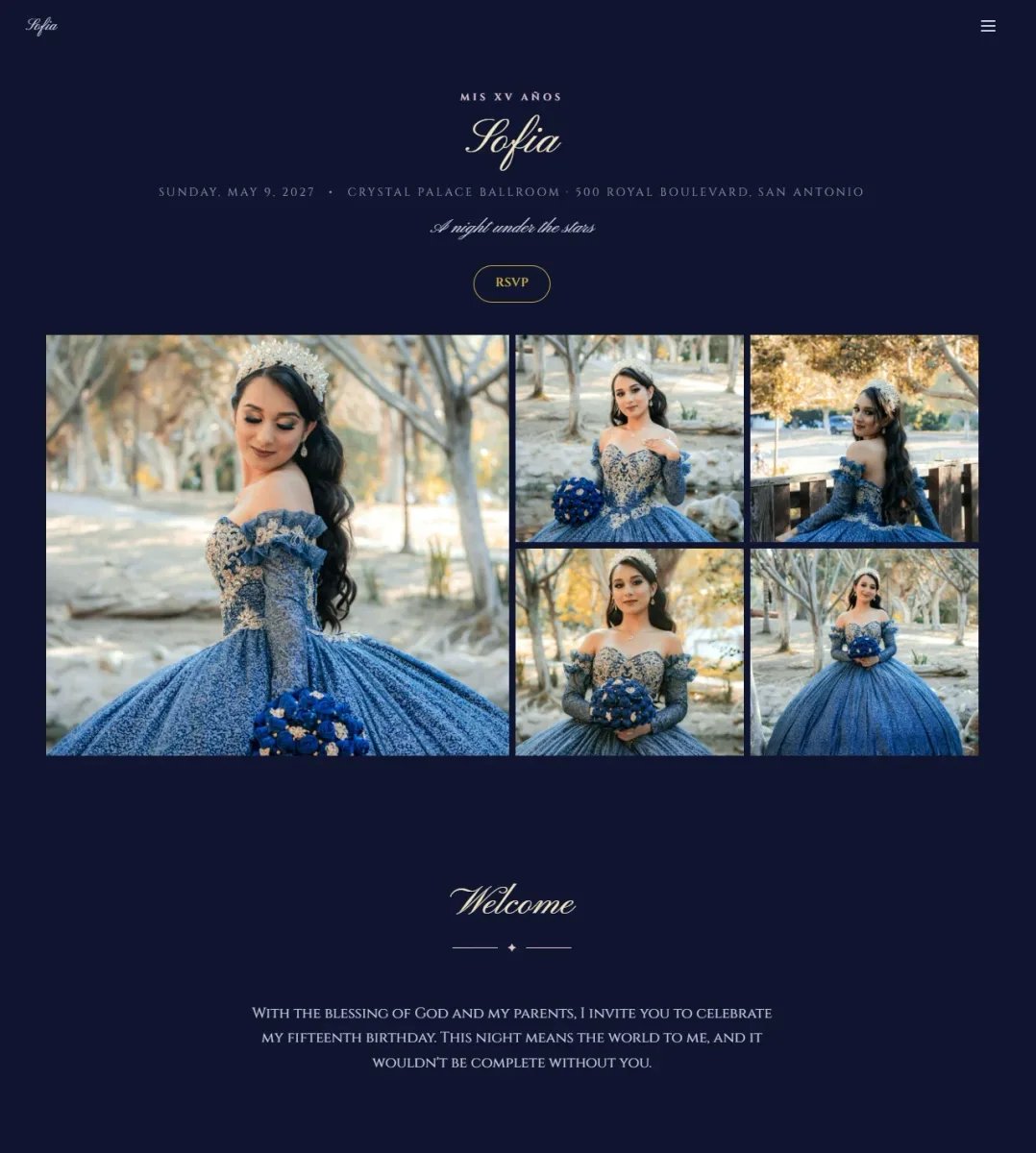Eventifai Celebration Websites
